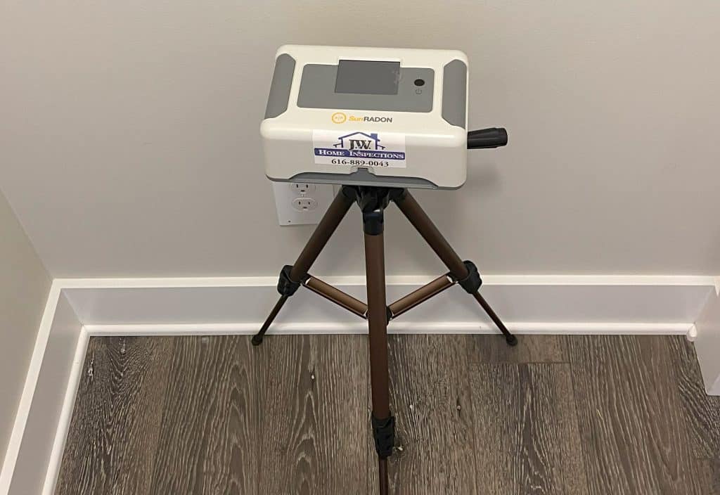 Radon test kit
